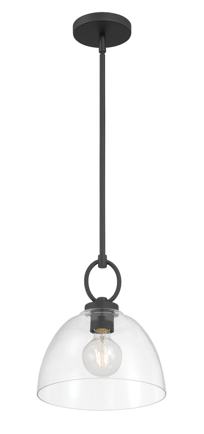 11.5'' Velto Matte Black 1 Light Pendant