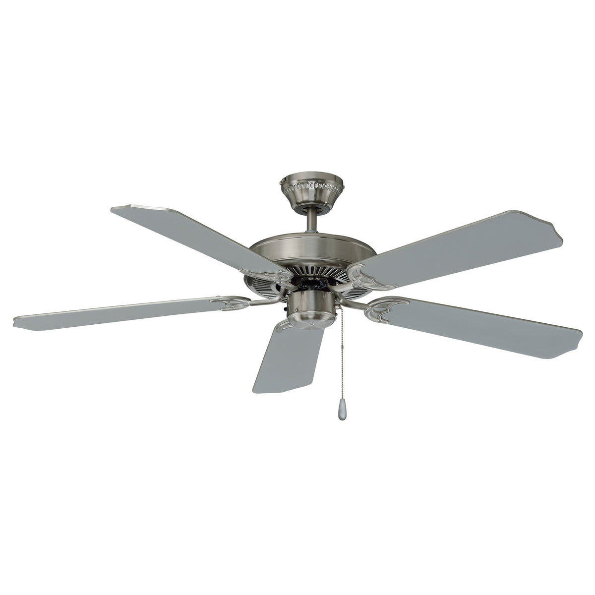 52 Inch Royal Star AC Brushed Nickel Indoor Ceiling Fan 5-Blade