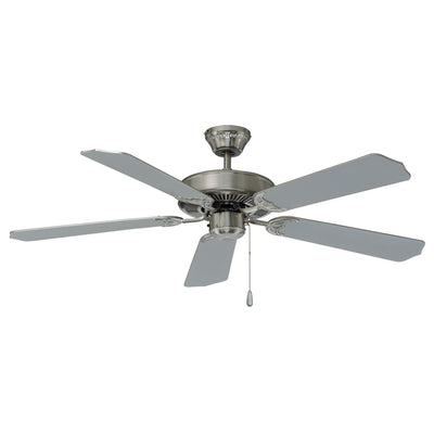 52 Inch Royal Star AC Brushed Nickel Indoor Ceiling Fan 5-Blade