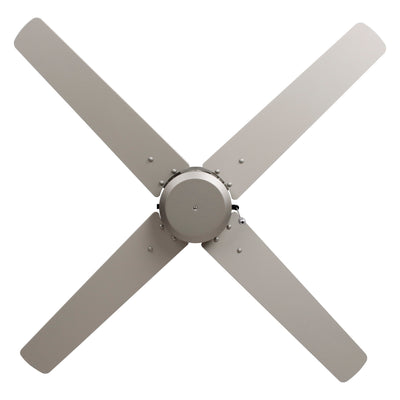 52 Inch Aldea VIII AC Brushed Pewter Outdoor Ceiling Fan 4-Blade