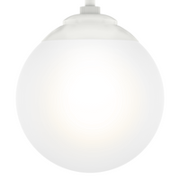 Hepburn 8-inch 1-light Matte White Semi-Flush Mount with Cased White Glass