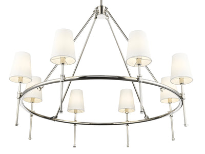 31.5'' Adorra Polished Nickel 8 Light Chandelier