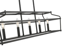 10.75'' Nellita Matte Black 5 Light Linear Chandelier