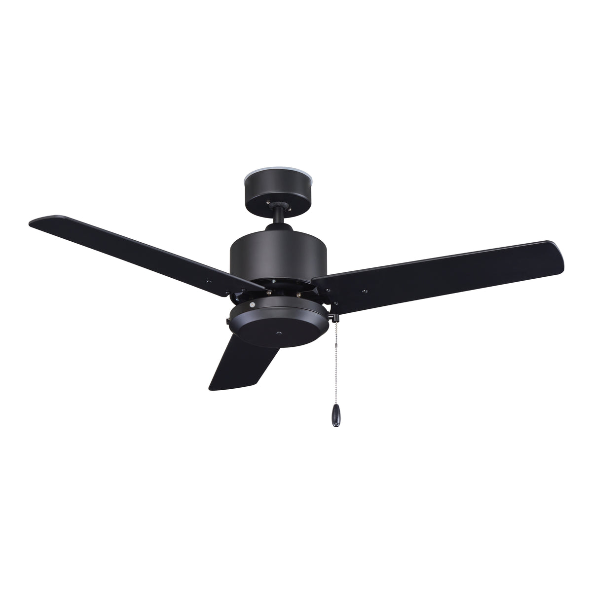 44 Inch Aldea XI AC Matte Black Outdoor Ceiling Fan 3-Blade
