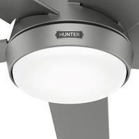 52 inch Skyflow Matte Silver WeatherMax Indoor / Outdoor Ceiling Fan with LED Light Kit and Wall Control