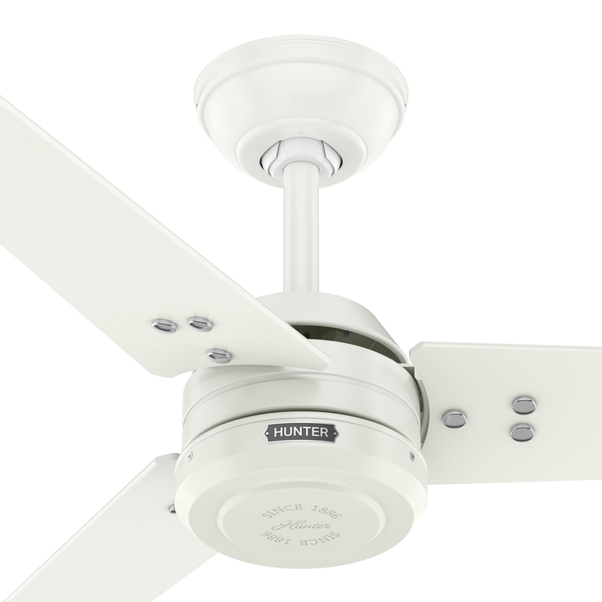 60 inch Cassius ENERGY STAR® Fresh White Damp Rated Ceiling Fan and Wall Control