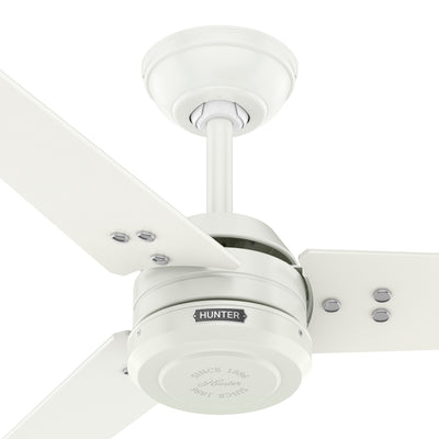 60 inch Cassius ENERGY STAR® Fresh White Damp Rated Ceiling Fan and Wall Control