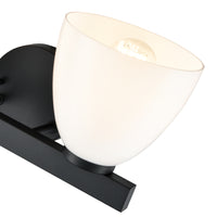 15.75'' Apria Matte Black 2 Light Bath Vanity
