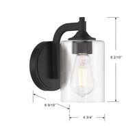 5'' Ryehouse Matte Black 1 Light Wall Sconce