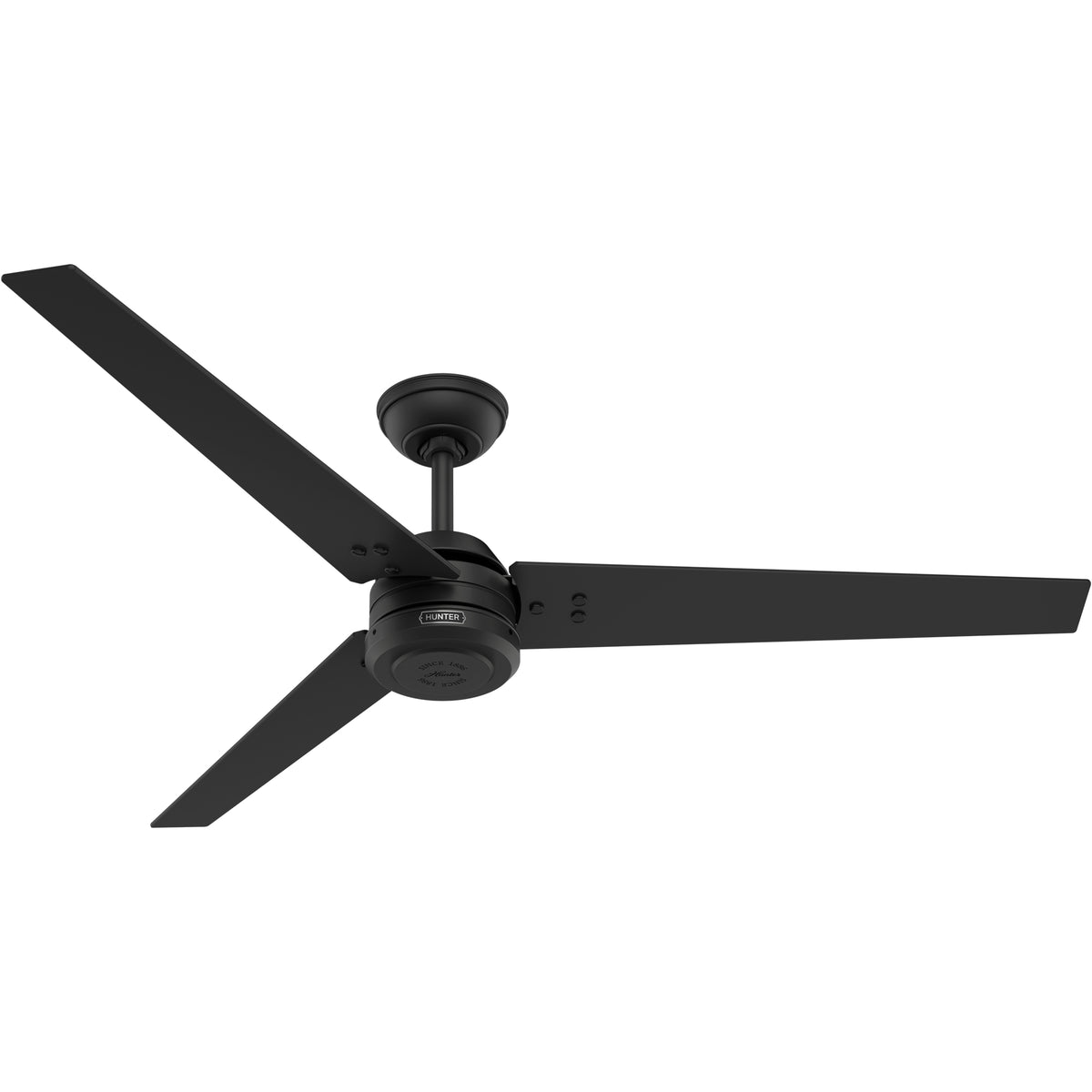60 inch Cassius ENERGY STAR® Matte Black Damp Rated Ceiling Fan and Wall Control