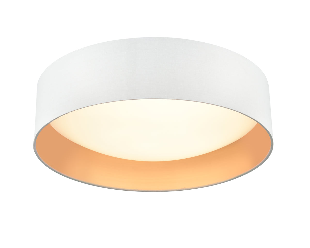 16-inch Rosata White Flush Mount Ceiling Light
