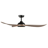 Wynleaf 52'' 3 Blades Matte Black Led indoor & Outdoor DC Ceiling Fan