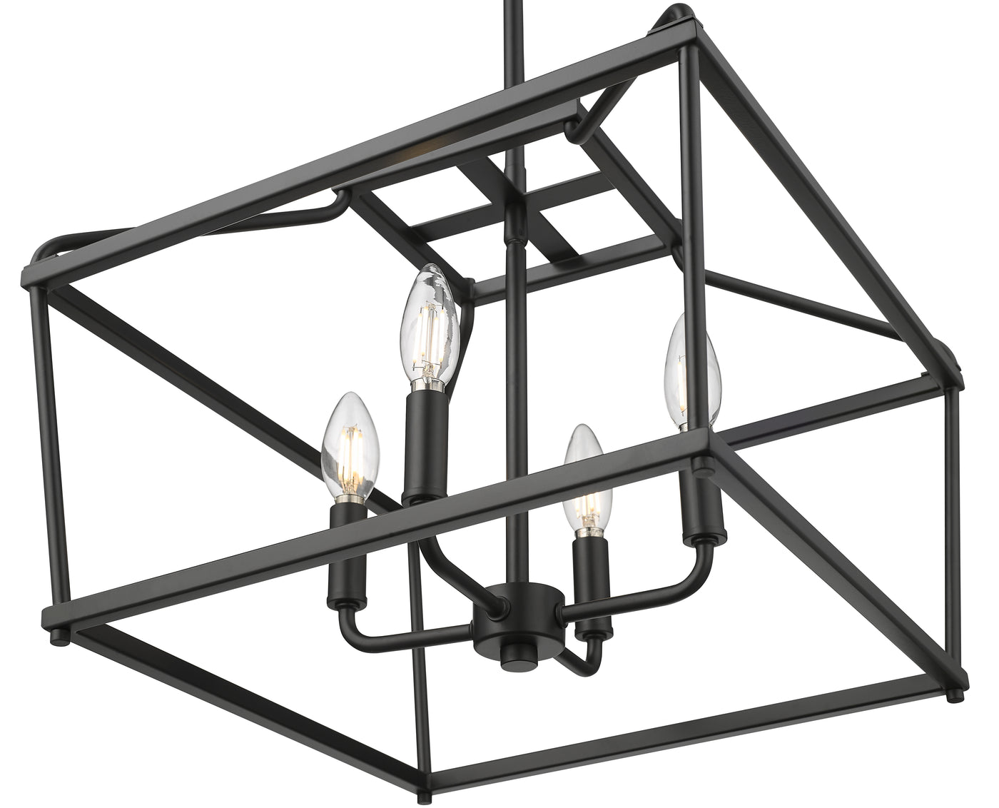 13'' Nellita Matte Black 4 Light Pendant
