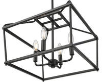 13'' Nellita Matte Black 4 Light Pendant