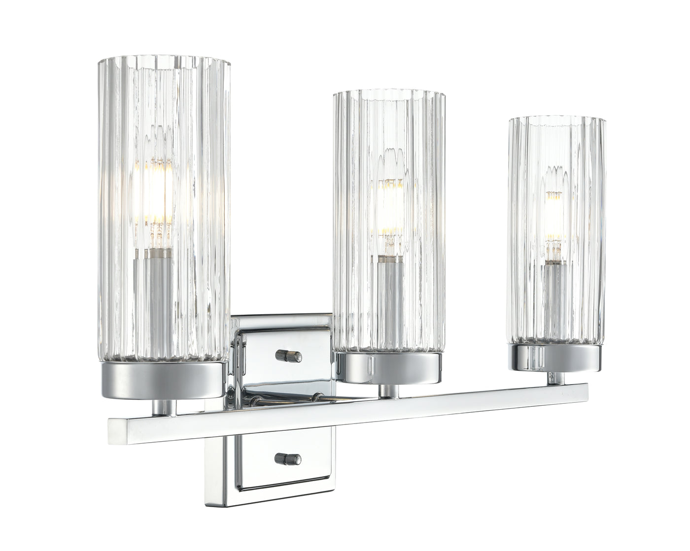 21'' Iversen Polished Chrome 3 Light Bath Vanity