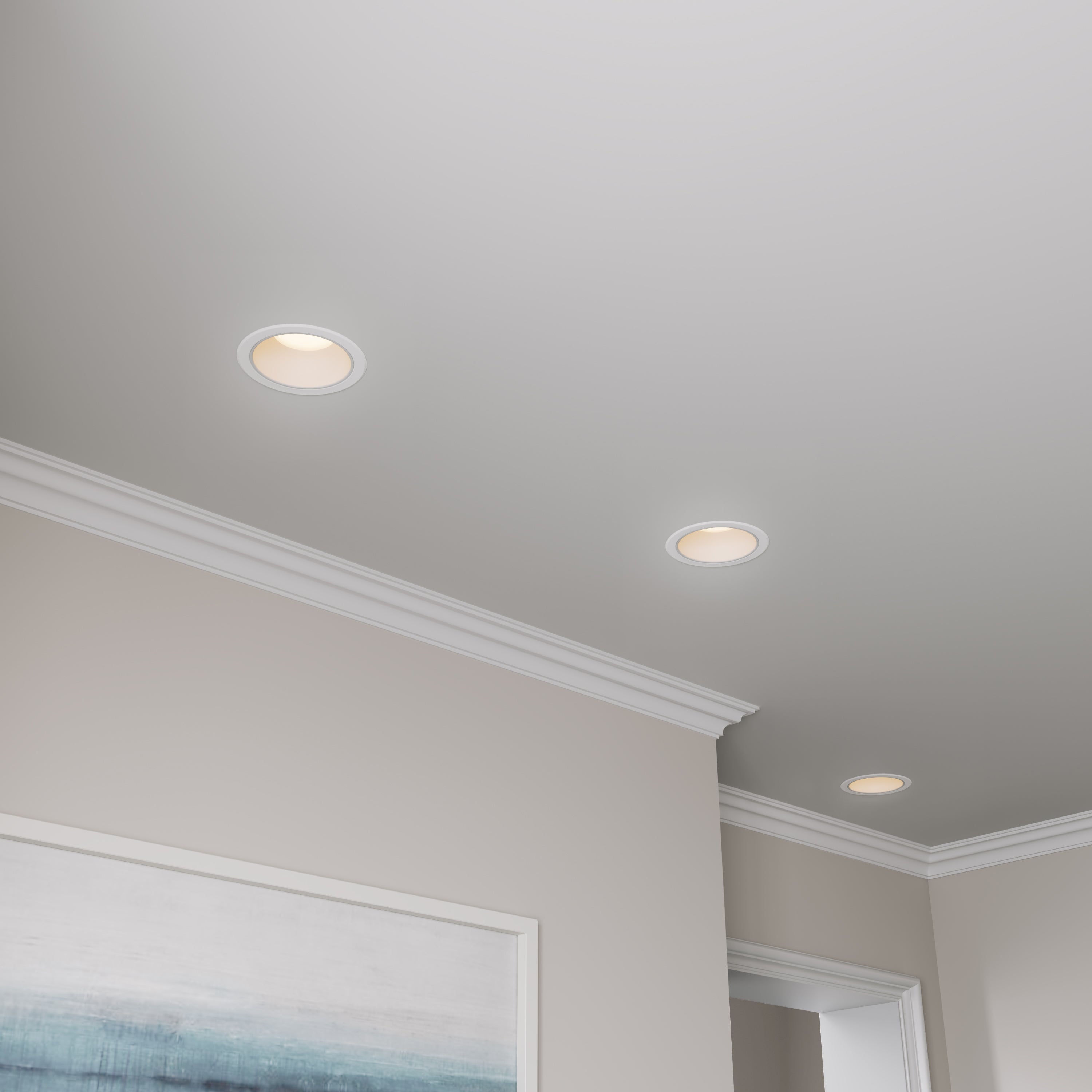 8-inch White Commercial Wall Light with 3-CCT Selectable White