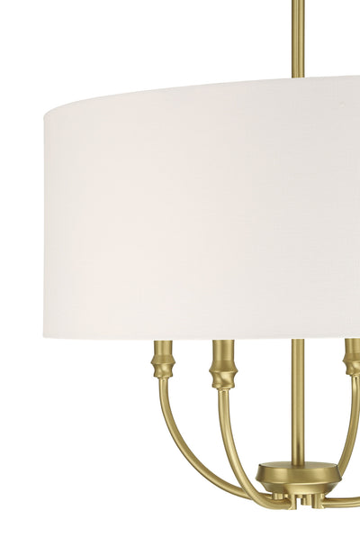 24'' Mairbourne Vintage Brass 4 Light Pendant
