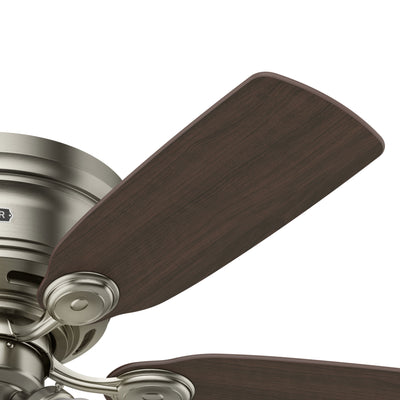 42 inch Low Profile Antique Pewter Low Profile Ceiling Fan and Pull Chain
