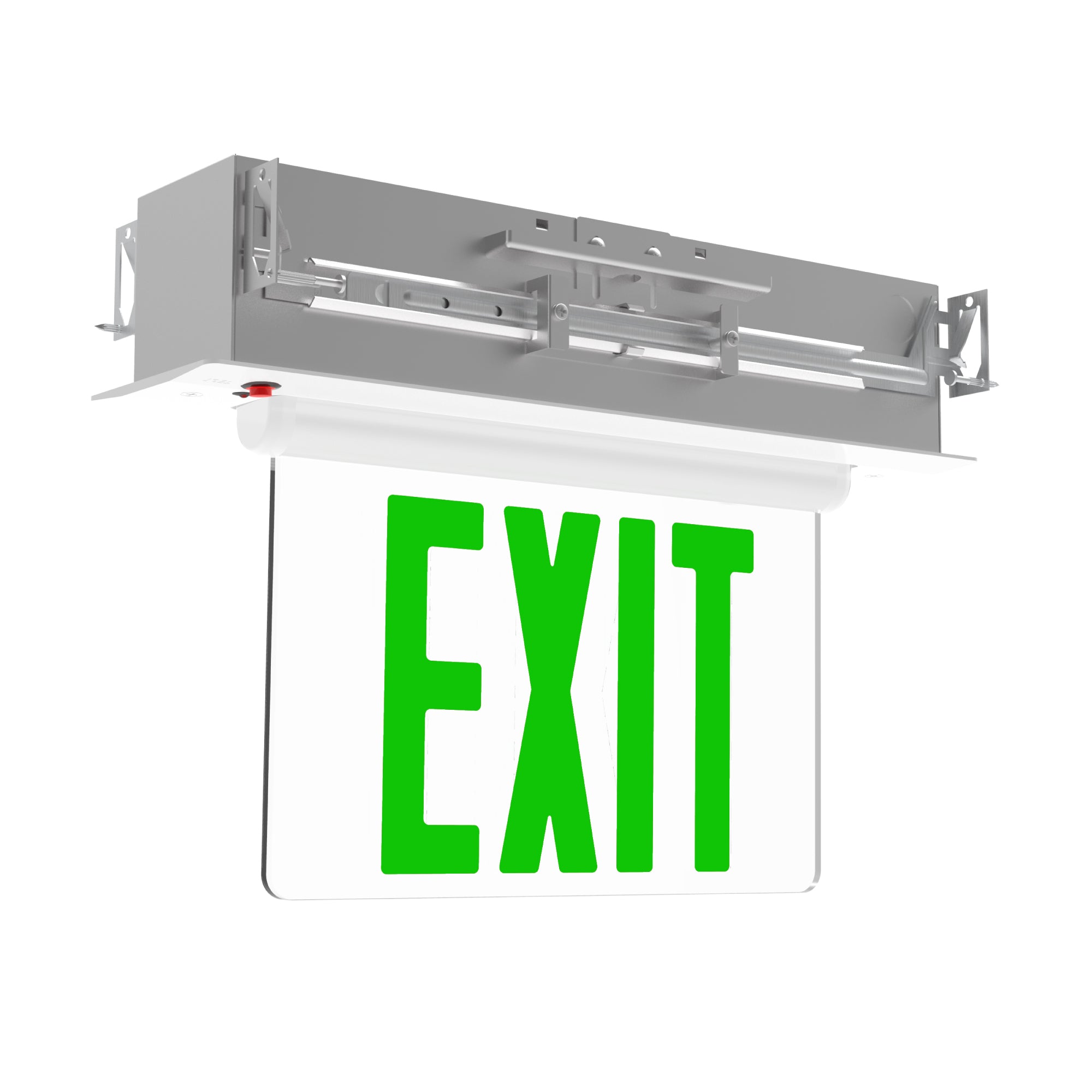 15.75-inch White Single Face Exit Sign