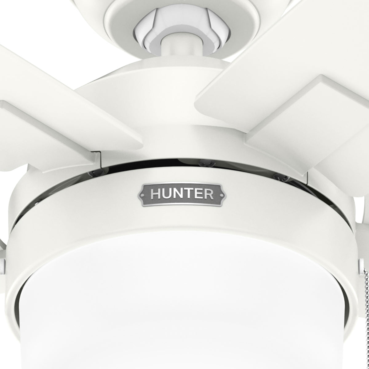 44 inch Anisten ENERGY STAR® Fresh White Ceiling Fan with LED Light Kit and Pull Chain