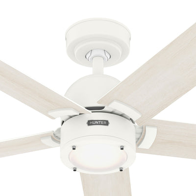 52 inch Erling ENERGY STAR® Fresh White Ceiling Fan with LED Light Kit and Handheld Remote