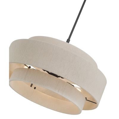 15.75'' Helbert Matte Black 5 Light Pendant