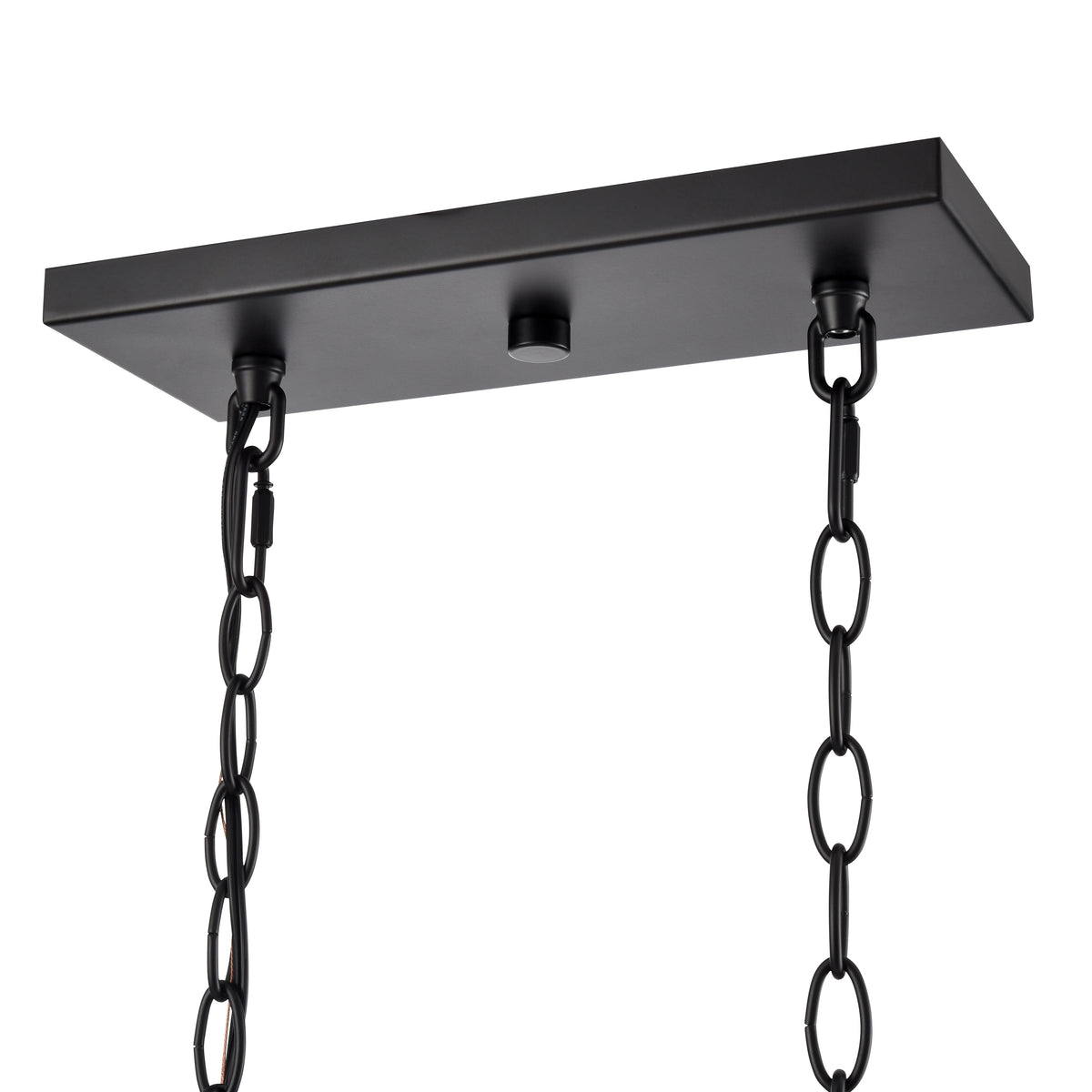 12'' Chastine Matte Black 5 Light Linear Chandelier