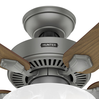 44 inch Swanson ENERGY STAR® Matte Silver Ceiling Fan with LED Light Kit and Pull Chain