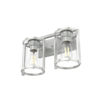 Astwood 15.5-inch 2-light Brushed Nickel Vanity Light with Clear Glass
