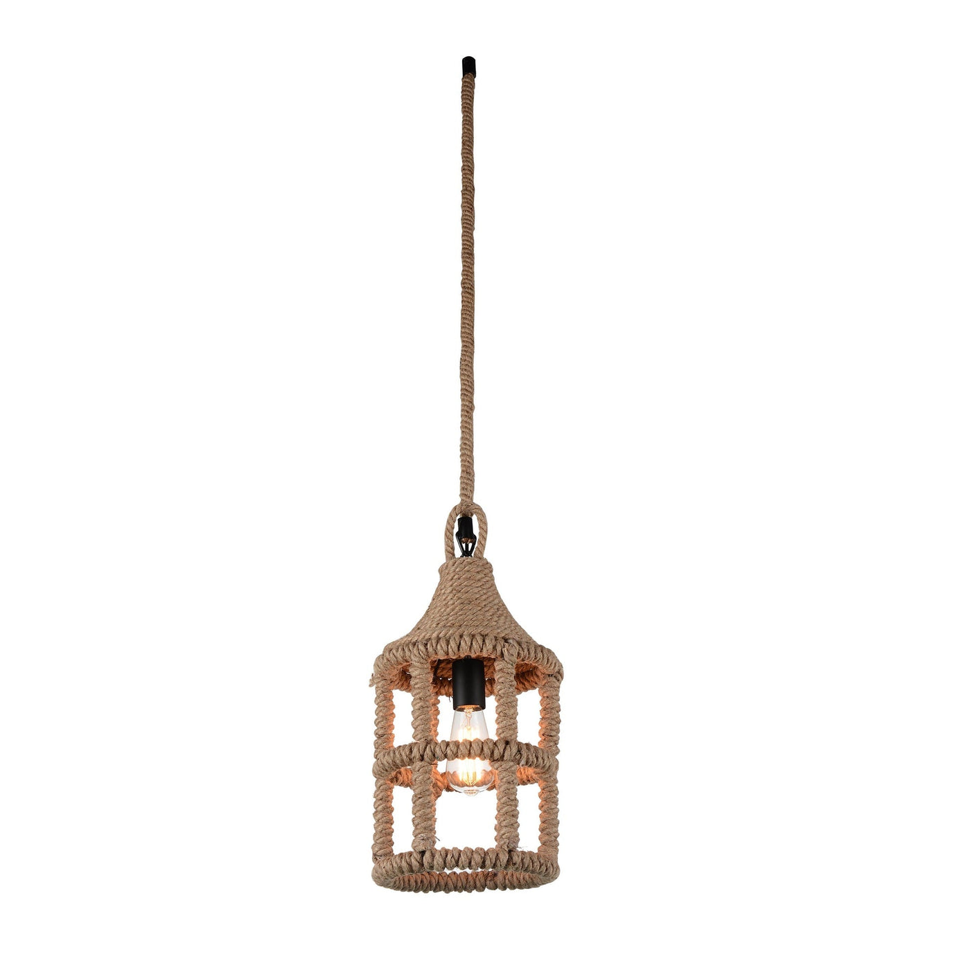 Padma 1 Light Down Black Mini Pendant Light