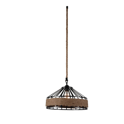 Padma 1 Light Down Black Pendant Light