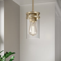 7.75'' Lunden Modern Gold 1 Light Mini Pendant