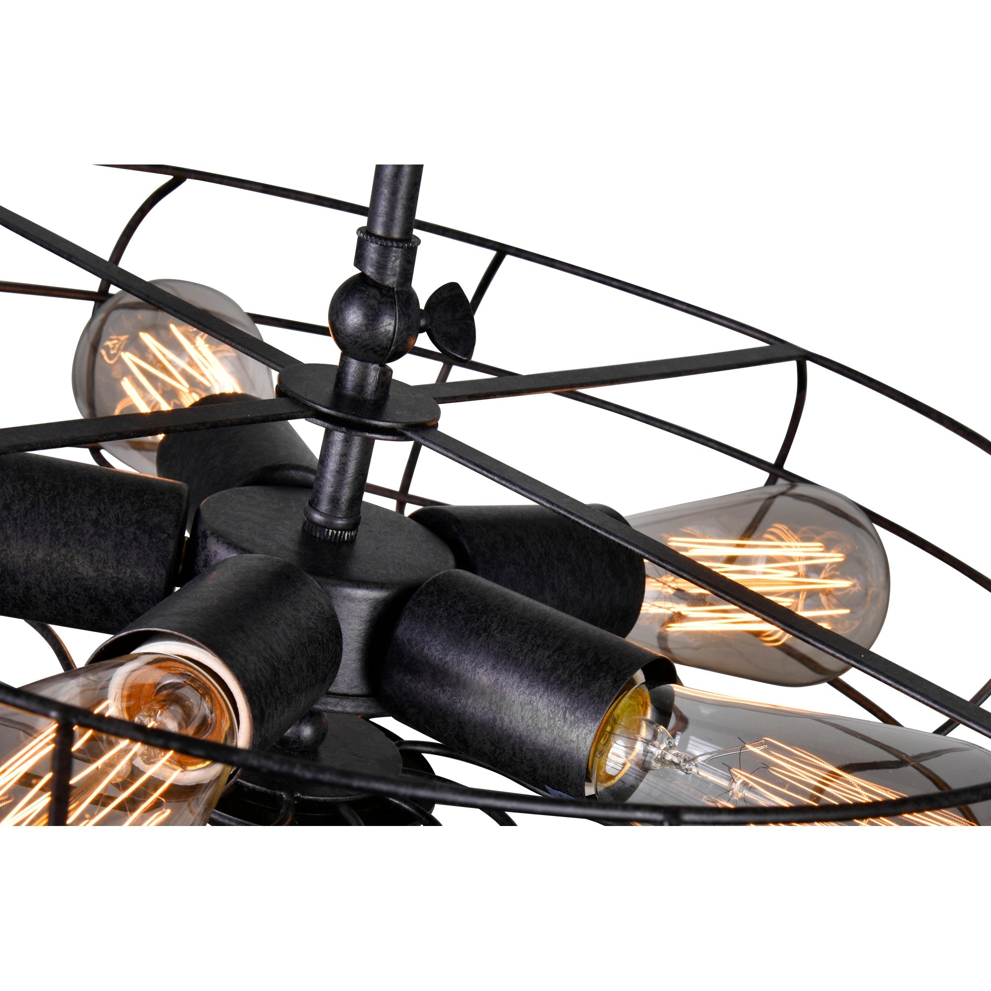 Pamela 5 Light Rust Flush Mount