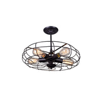 Pamela 5 Light Rust Flush Mount