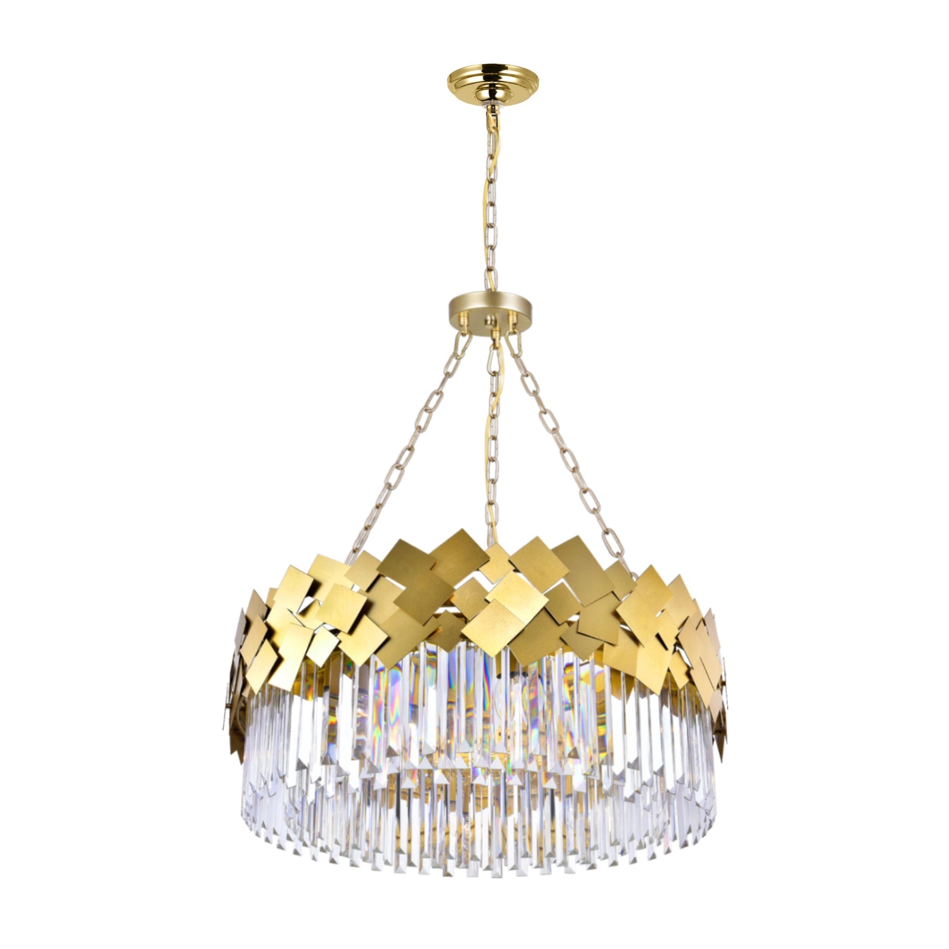 Panache 8 Light Medallion Gold Chandelier
