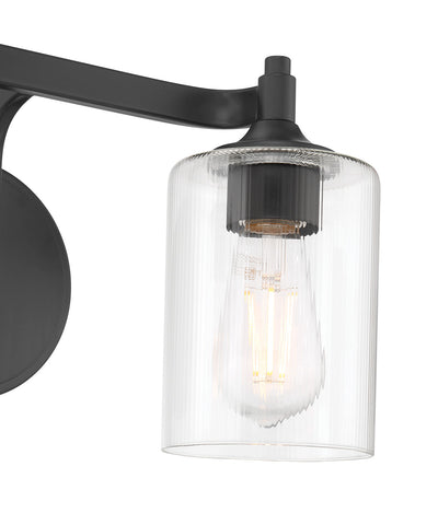 14'' Ryehouse Matte Black 2 Light Bath Vanity