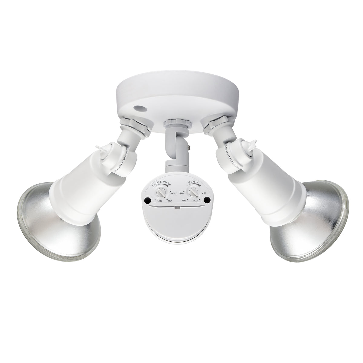 11.25''  Matte White 2 Light Flood Light