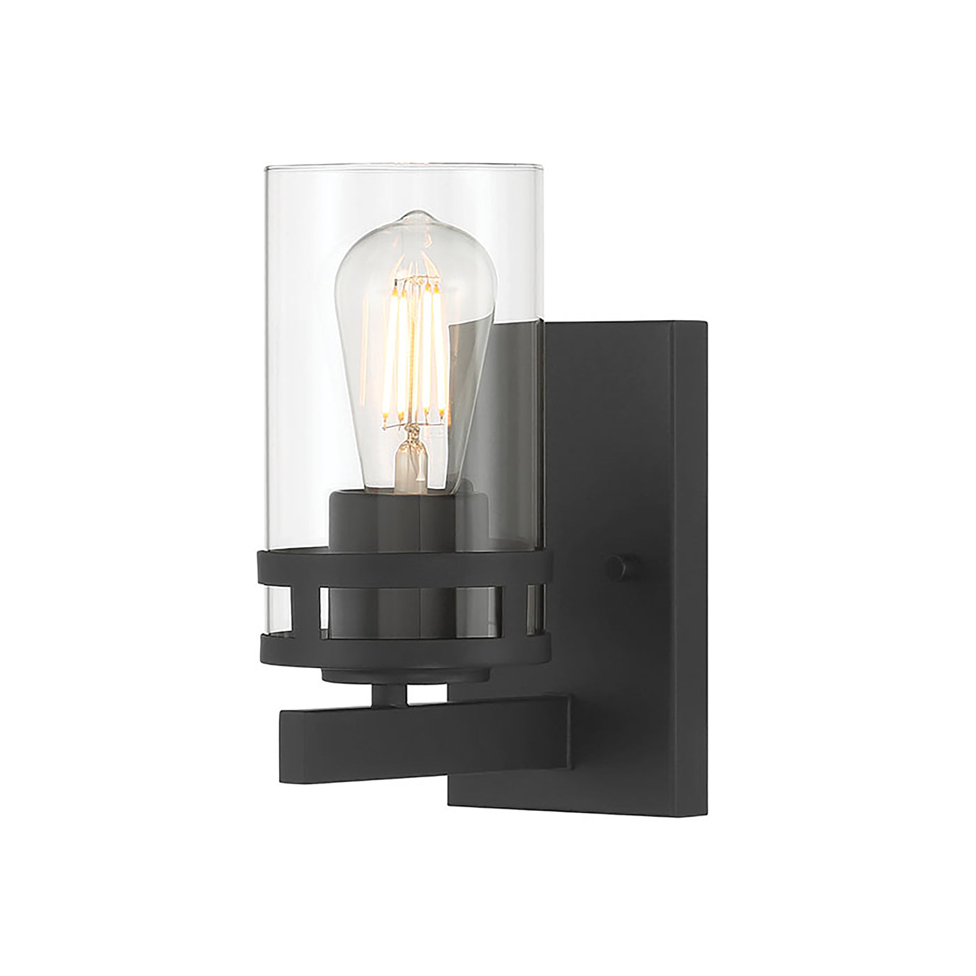 4.5'' Lunden Matte Black 1 Light Wall Sconce