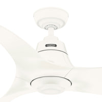60 inch Arwen ENERGY STAR® Matte White Damp Rated Ceiling Fan with LED Light Kit and Handheld Remote