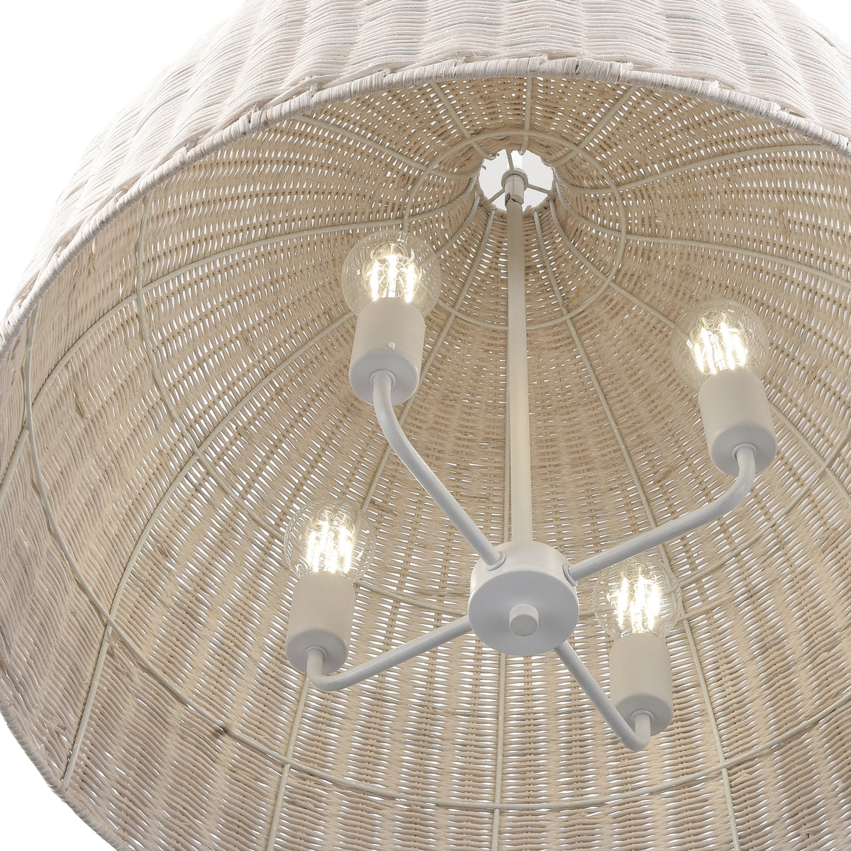 22.5'' Elise Textured White 4 Light Pendant