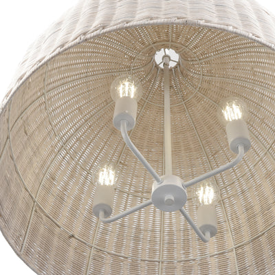 22.5'' Elise Textured White 4 Light Pendant