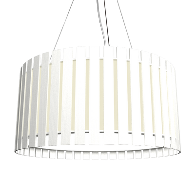 8.66'' Contemporary Slatted Accord Pendant Light