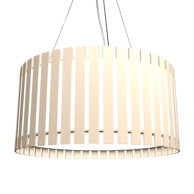 8.66'' Contemporary Slatted Accord Pendant Light