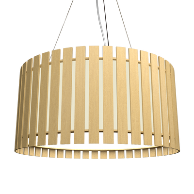 8.66'' Contemporary Slatted Accord Pendant Light