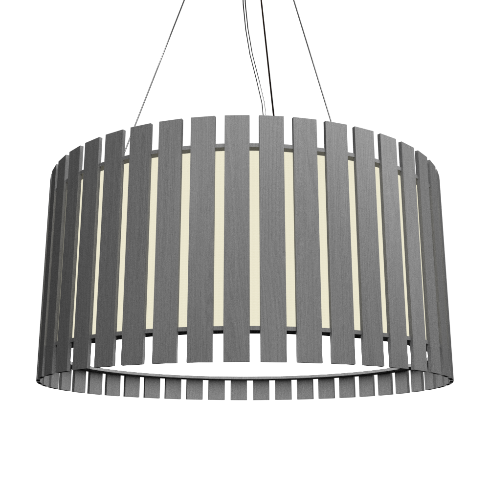 8.66'' Contemporary Slatted Accord Pendant Light