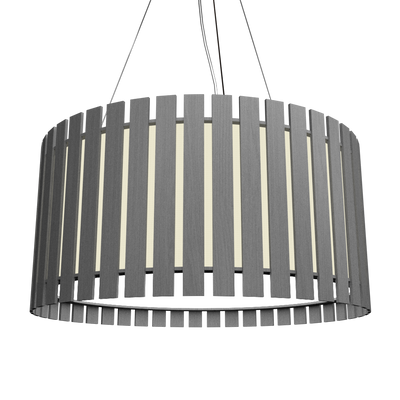 8.66'' Contemporary Slatted Accord Pendant Light