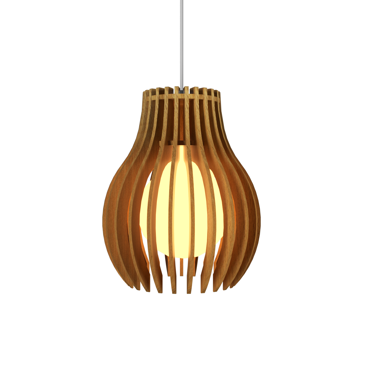 8.66'' Stecche di Legno Accord Pendant Light