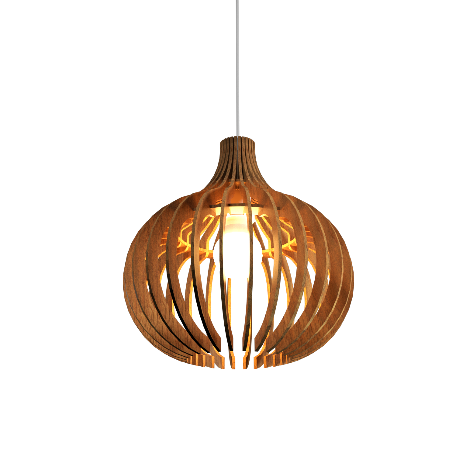 11.81'' Minimalist Stecche di Legno Accord Pendant Light
