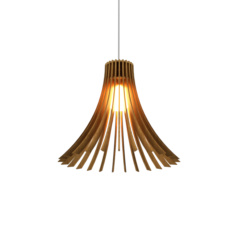 11.81'' Modern Stecche di Legno Accord Pendant Light