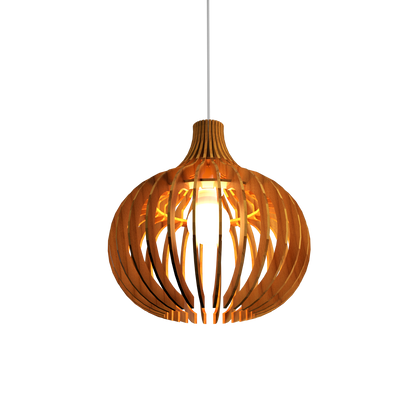 11.81'' Minimalist Stecche di Legno Accord Pendant Light